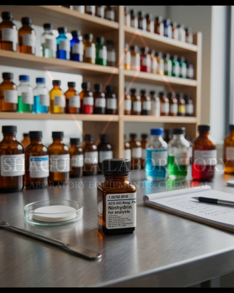 Supelco EMSURE® Ninhydrin ACS ISO Reag. Ph Eur for Analysis merupakan bahan kimia laboratorium analytical grade berkualitas tinggi untuk kebutuhan analisis asam amino, kromatografi, fingerprint detection, quality control (QC), penelitian, dan aplikasi laboratorium profesional. Produk original Merck/Supelco dengan standar ACS, ISO, dan Ph Eur.