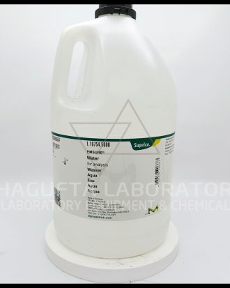 Water for Analysis EMSURE® Merck merupakan air murni analytical grade berkualitas tinggi untuk kebutuhan laboratorium, preparasi sampel, analisa kimia, dan quality control. Cocok digunakan pada laboratorium penelitian, pendidikan, farmasi, industri, dan institusi pengujian.